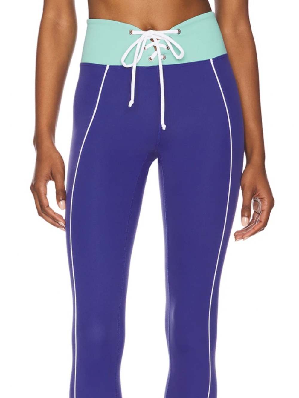 NWT - Year of Ours - sport colorblock football legging in blue pool - Size XS